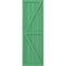Ekena Millwork Americraft 5-Board Wood 2 Equal Panel Frmd Board-n-Batten Shutters w/Dbl Z-Bar, ARW102BF518X77LPH, PR ARW102BF518X77LPH - alternate 7